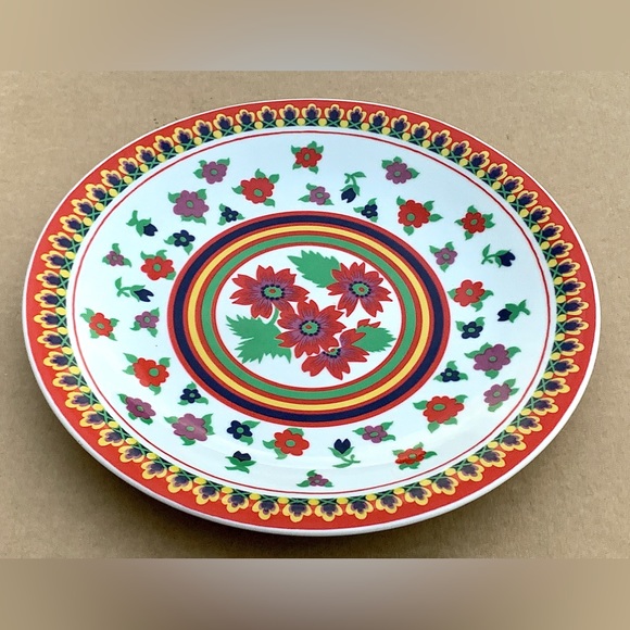 Mid Century Vintage Heinrich Germany 13” Round Floral Pattern Serving Plate - Picture 9 of 16